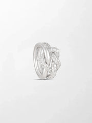 Snow Heartknot Ring