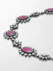 Black Rose Ruby Necklace