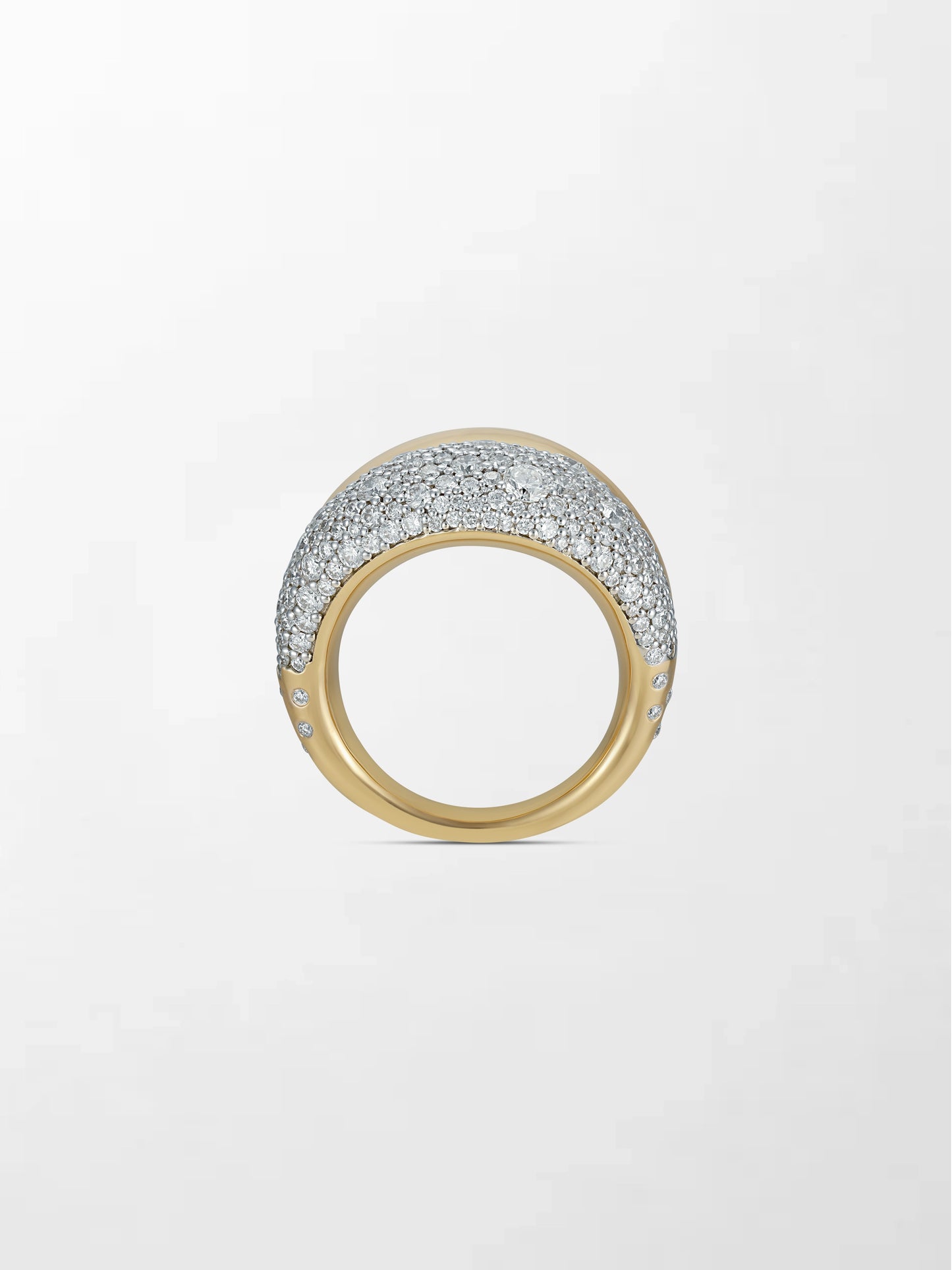 Snow Pavé Flick Ring