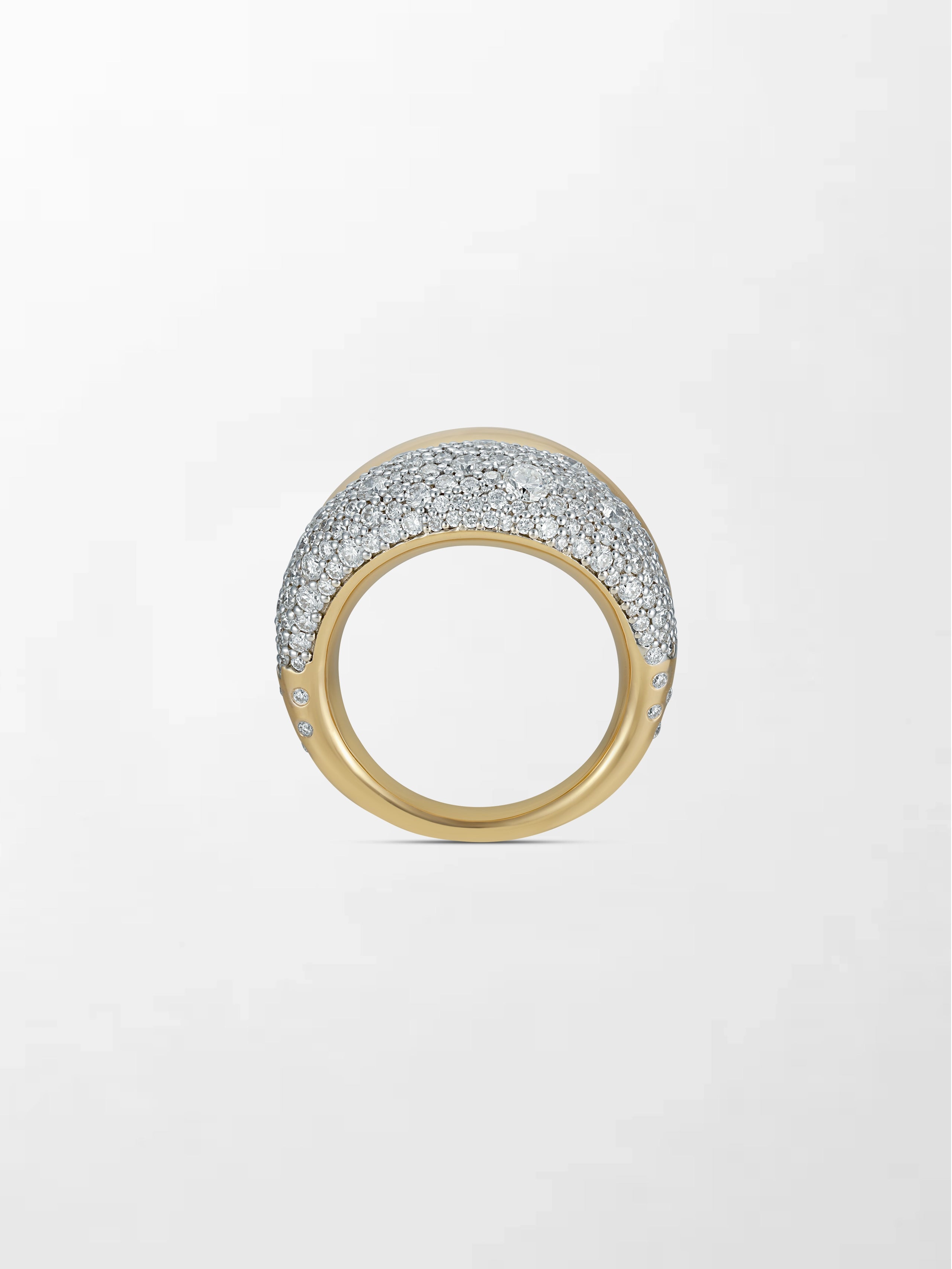 Snow Pavé Flick Ring
