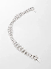 Snow Tapered Roundelle Bracelet
