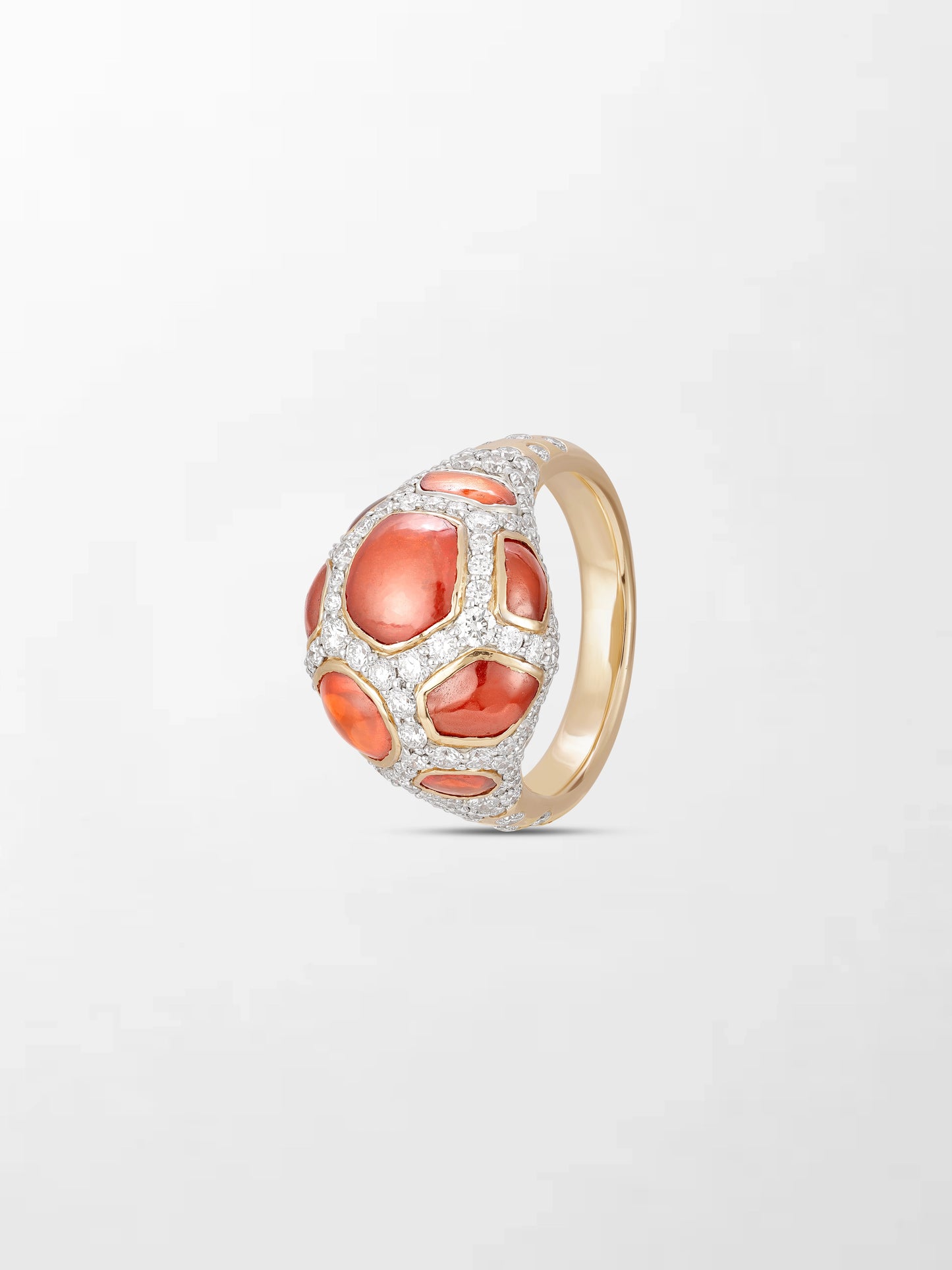 Giraffe Hessonite Ring