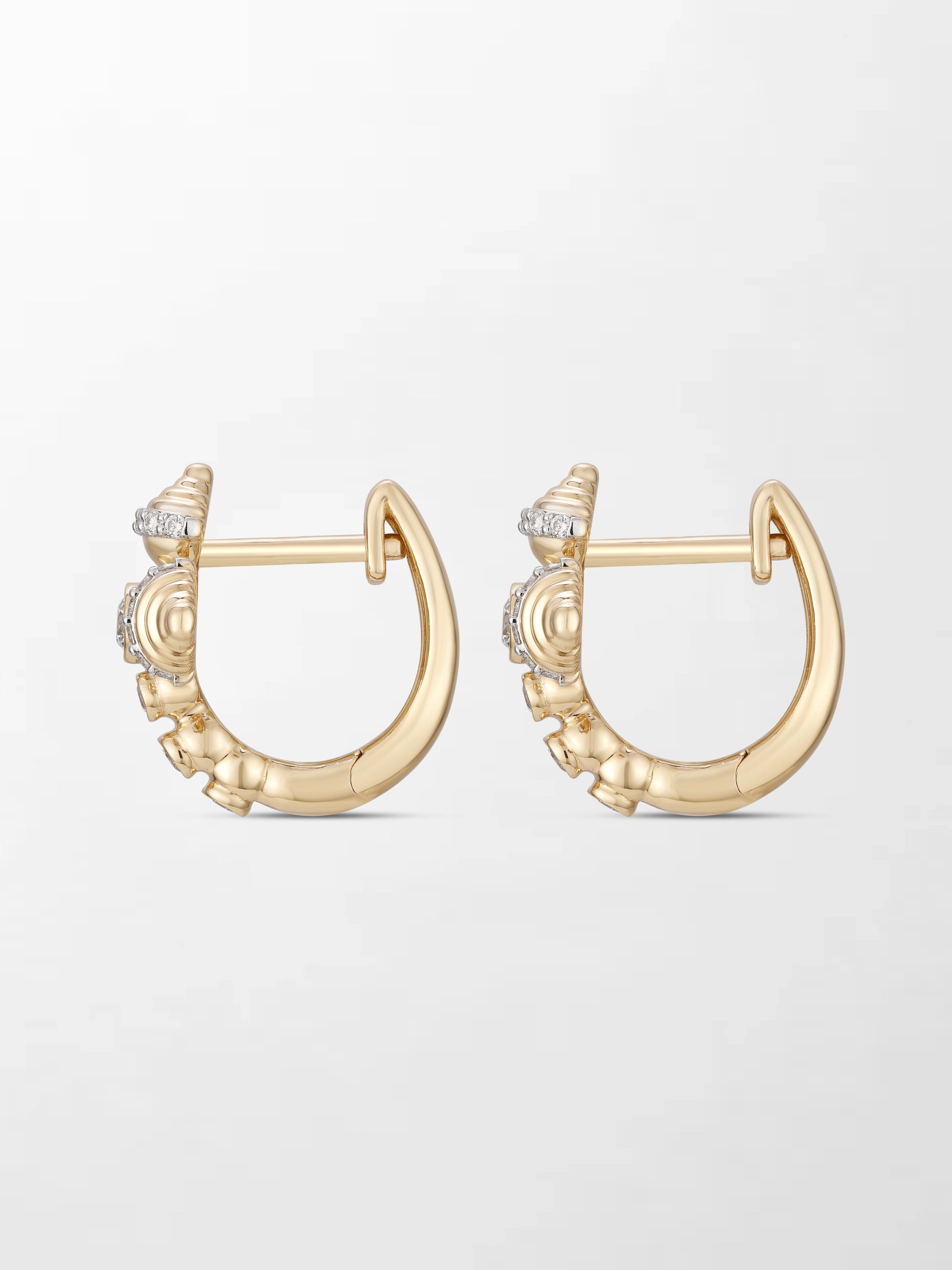 Conch Cross Studs