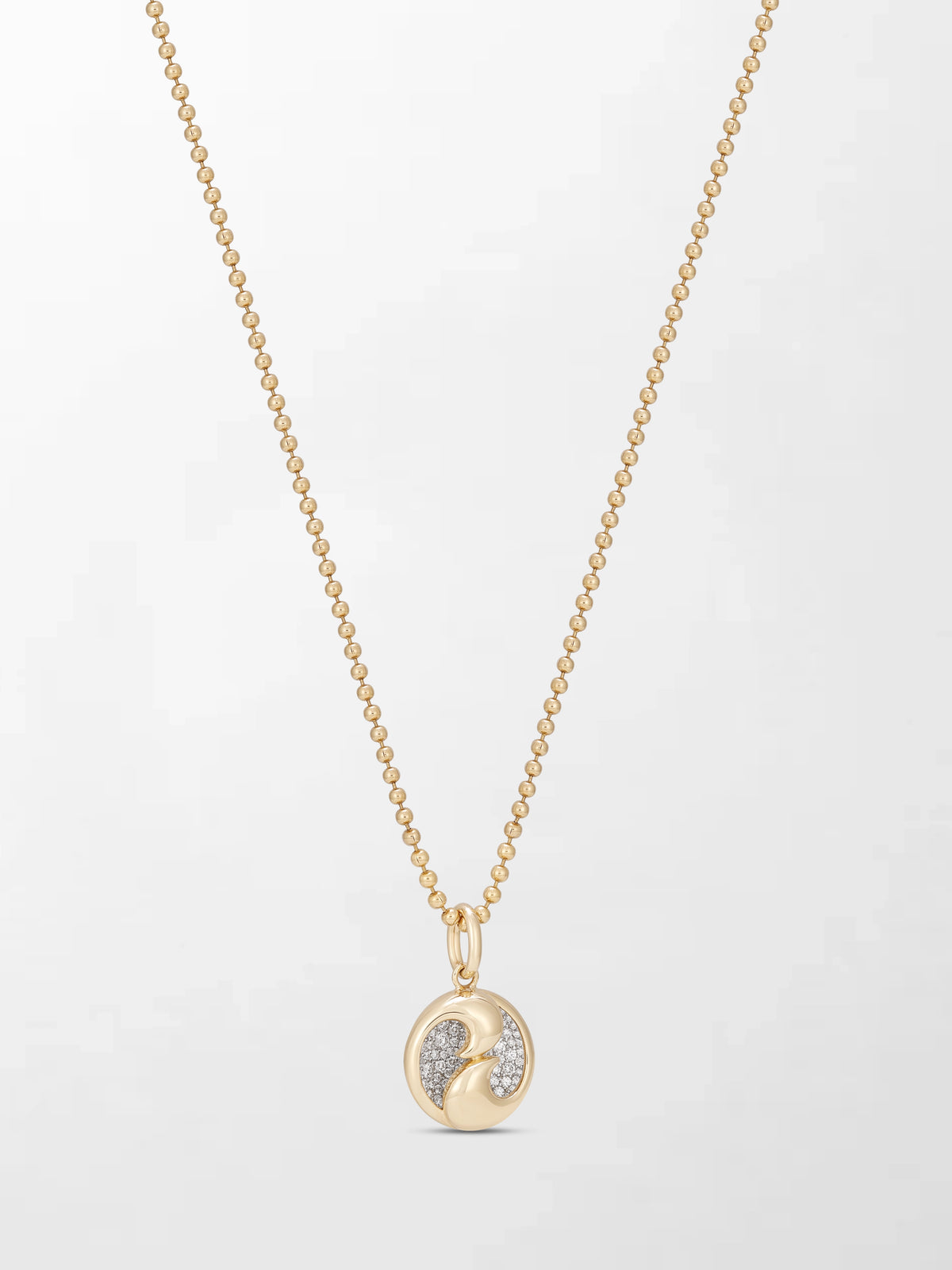 Yin-Yang Pendant with Ball Chain