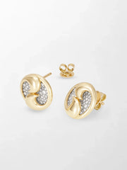 Yin - Yang Flick Diamond Studs
