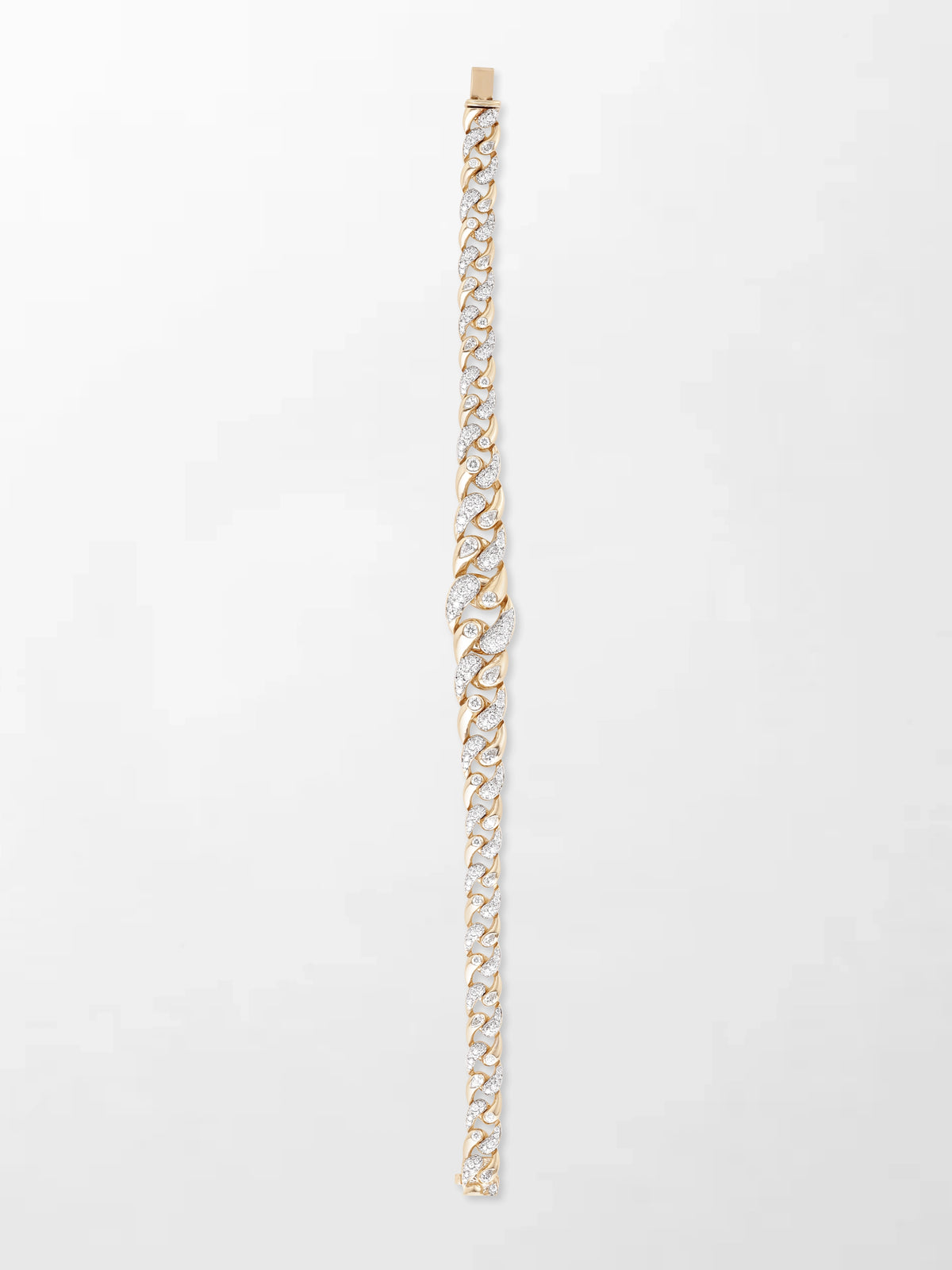 Tapered Cuban Diamond Bracelet