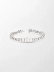 Snow Tapered Roundelle Bracelet