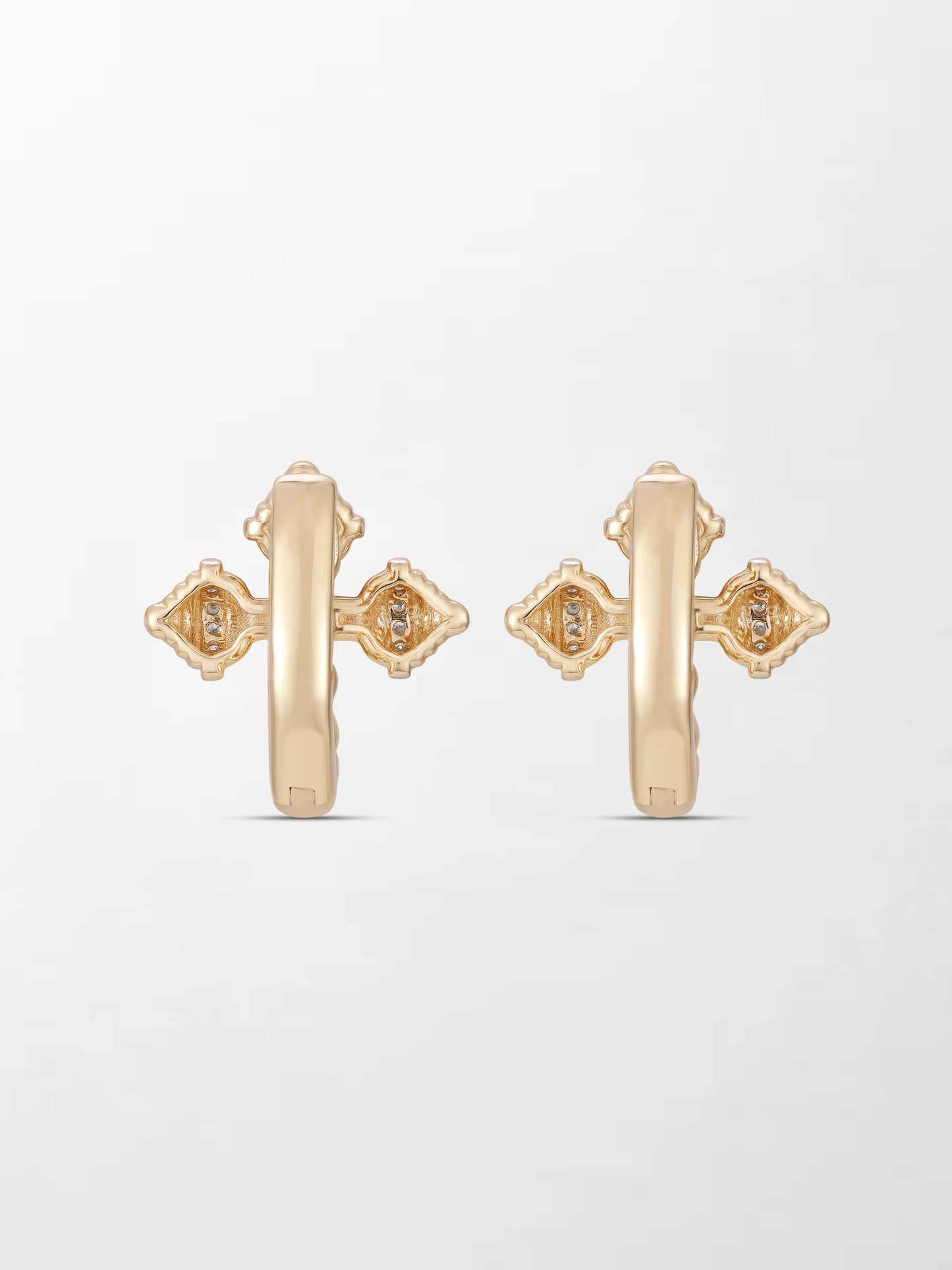 Conch Cross Studs