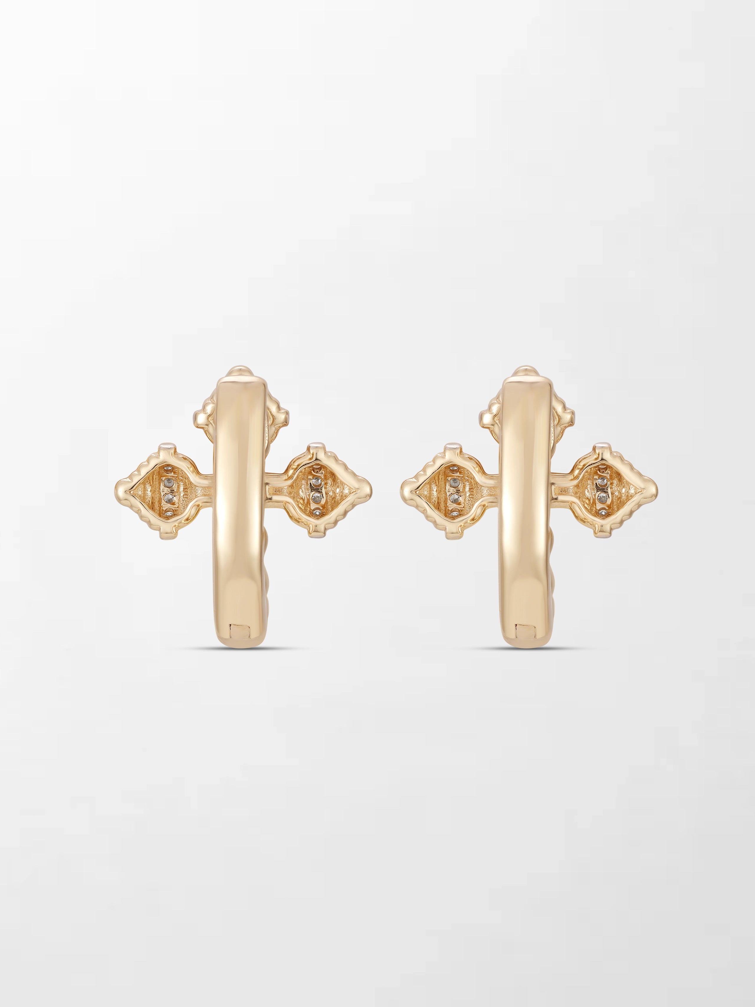 Conch Cross Studs
