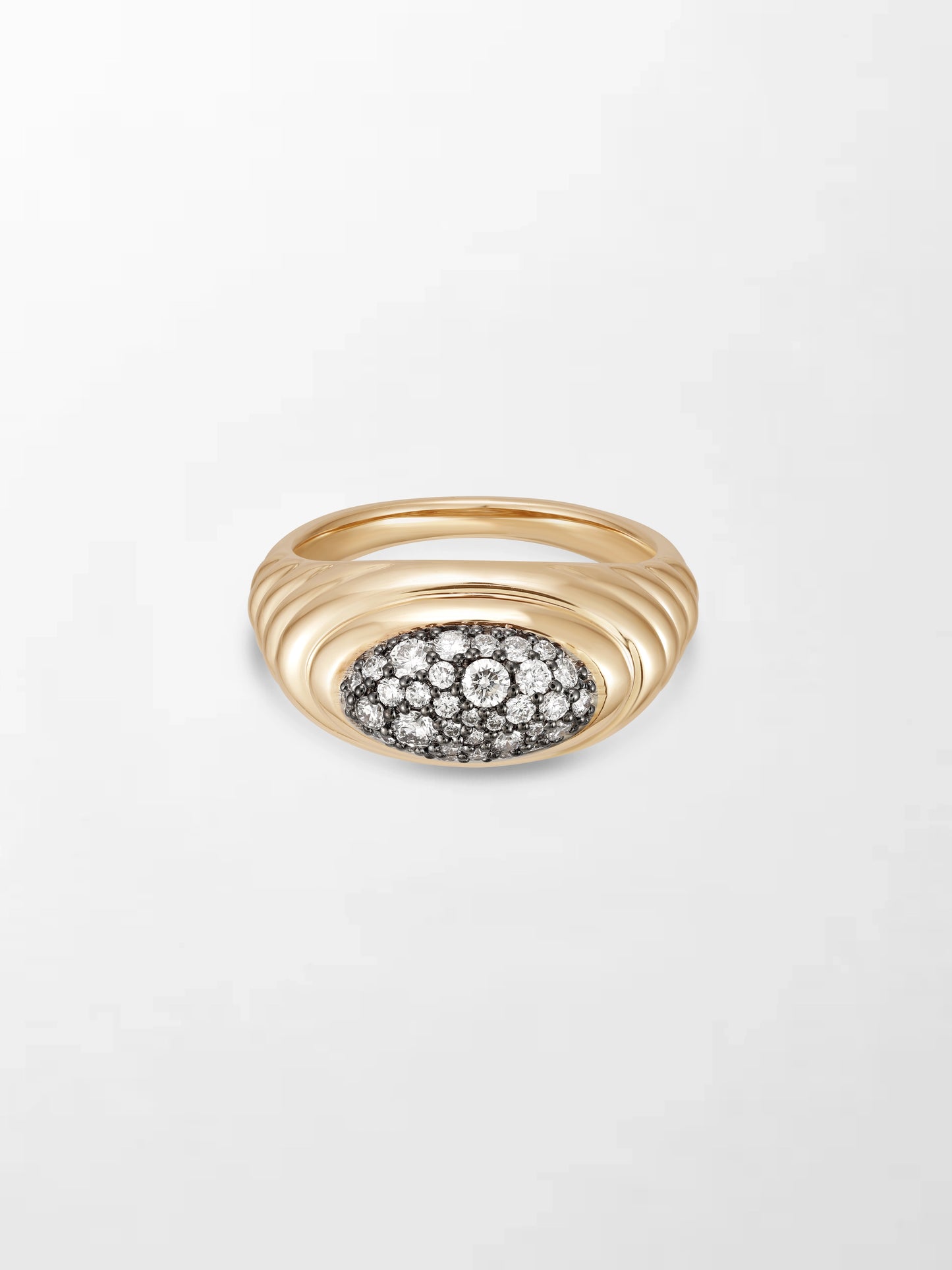 Pavé Rise Pinky Ring