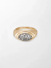 Pavé Rise Pinky Ring