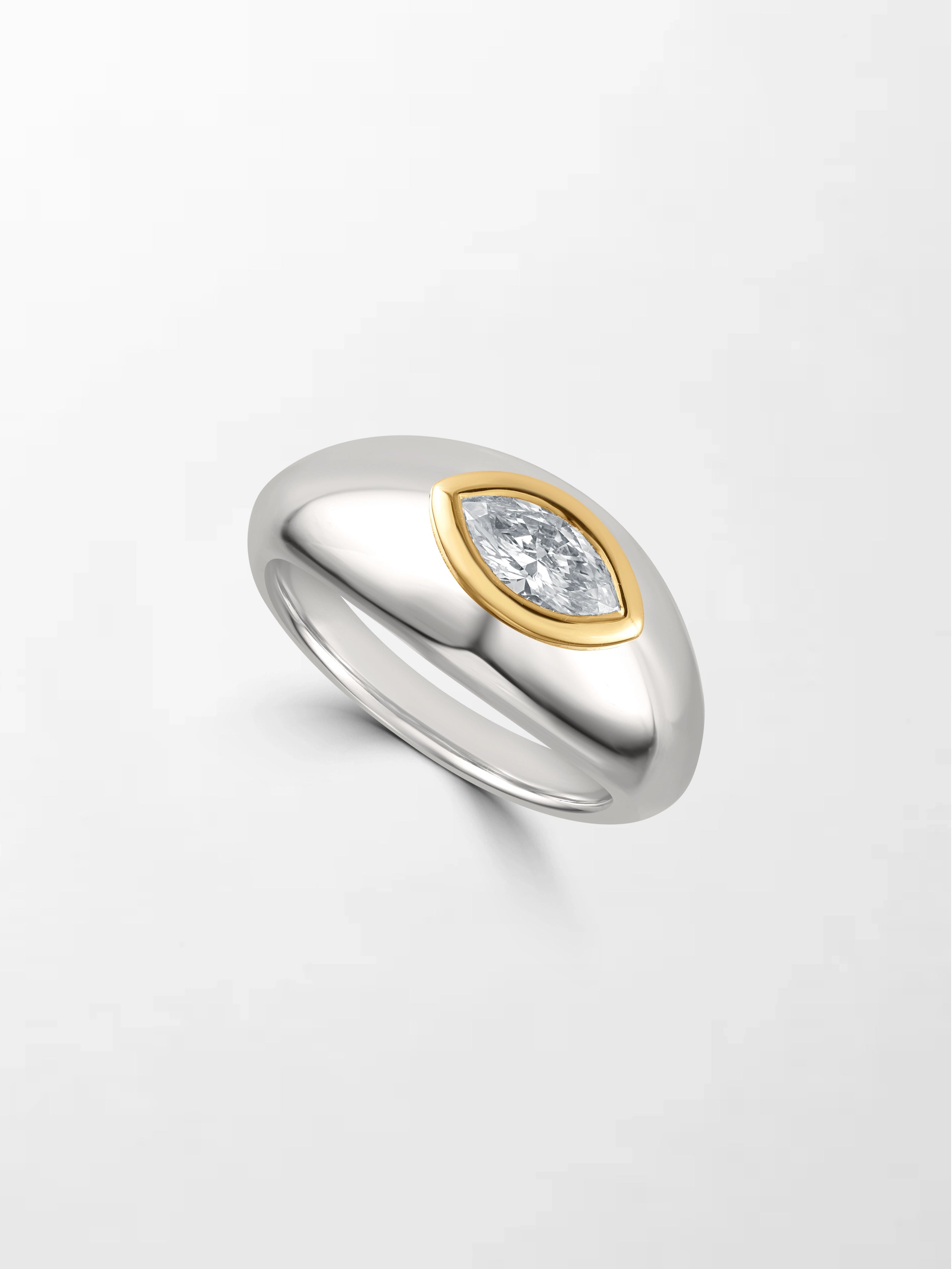 Marquise Duo-Tone Ring