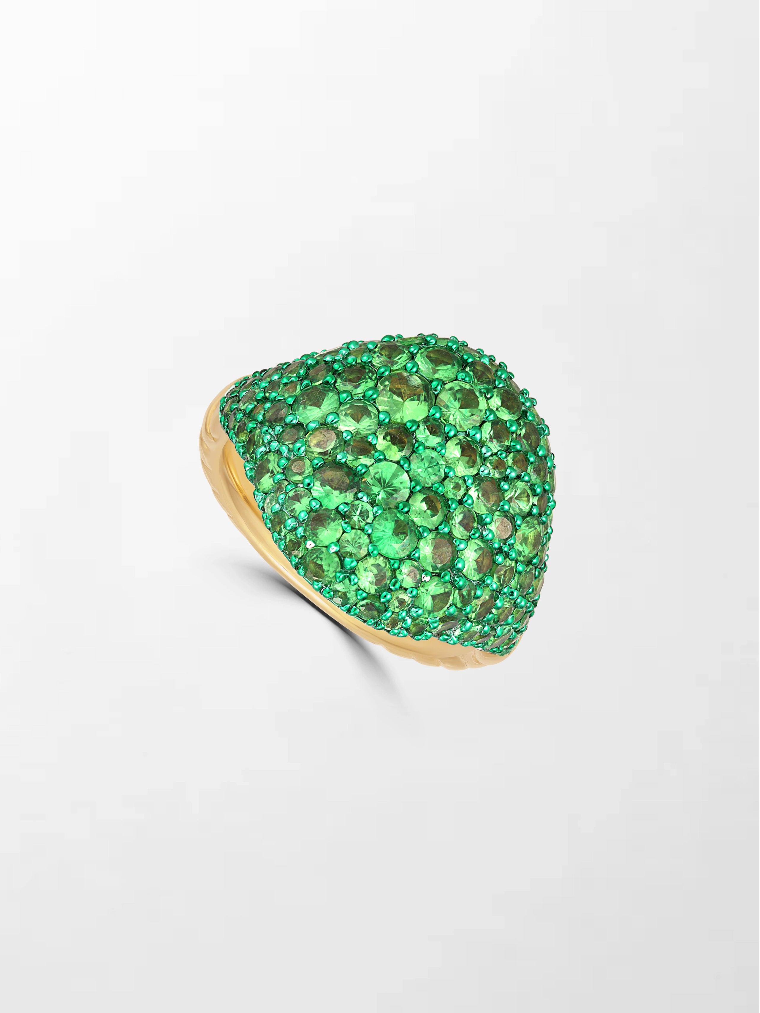 Tsavorite Plush Ring