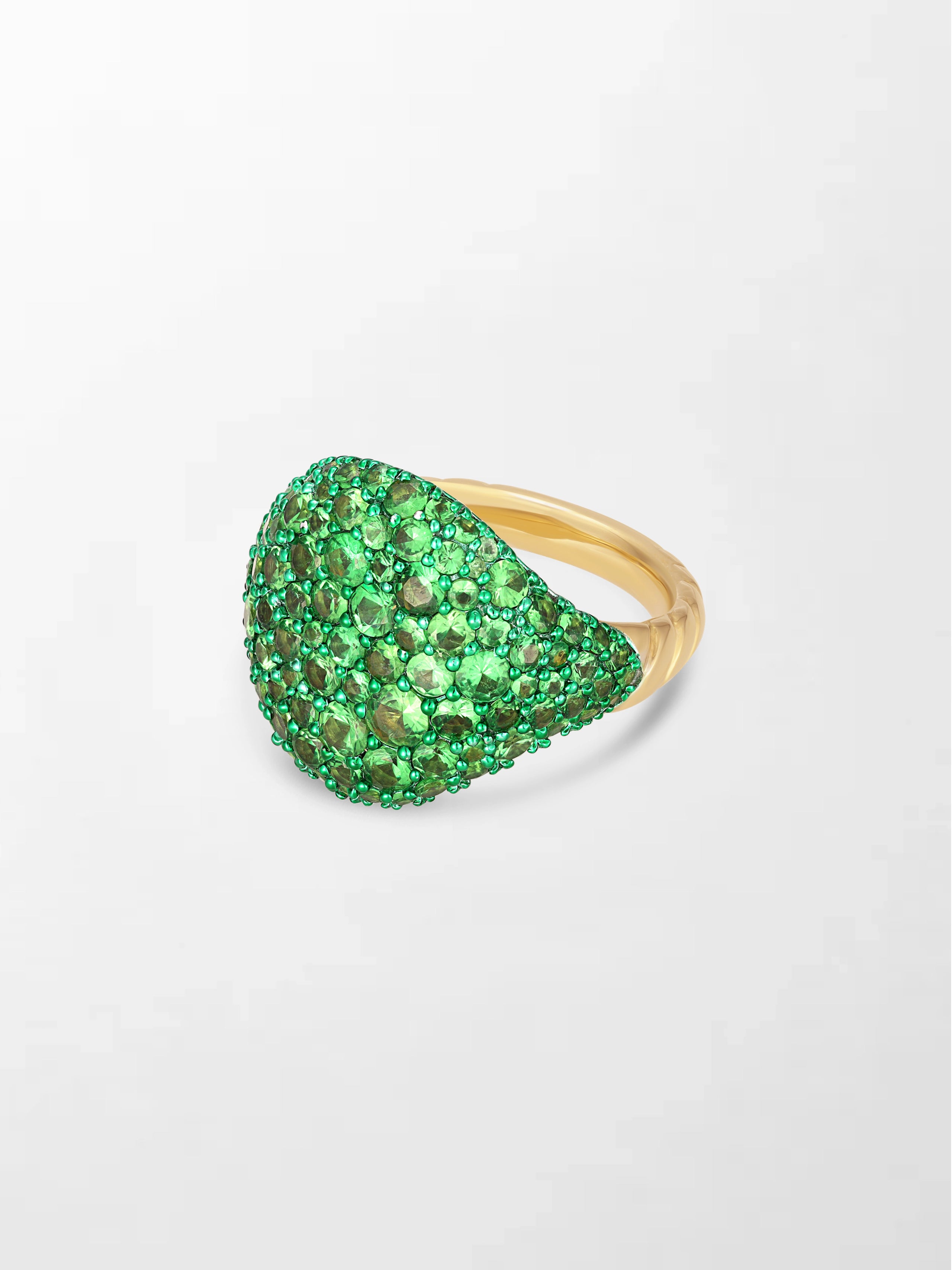Tsavorite Plush Ring