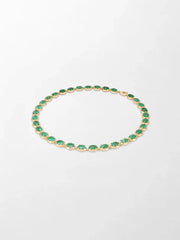 Ovel Emerald Necklace