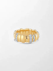 Grooved Gold Band