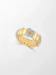 Grooved Gold Band