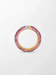 Ruby Pavé Baguette Band