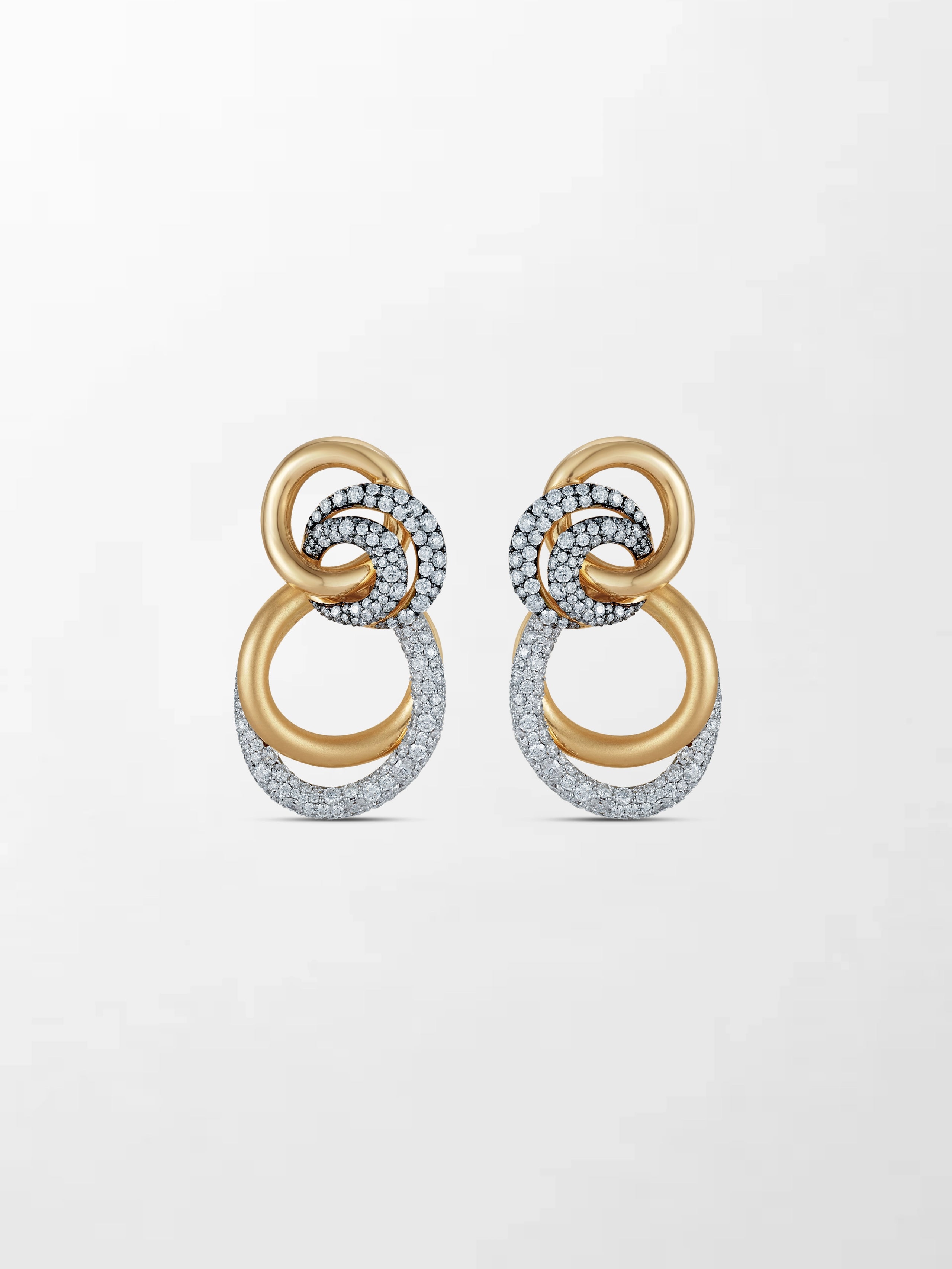 Diamond Trio Blaze Earrings