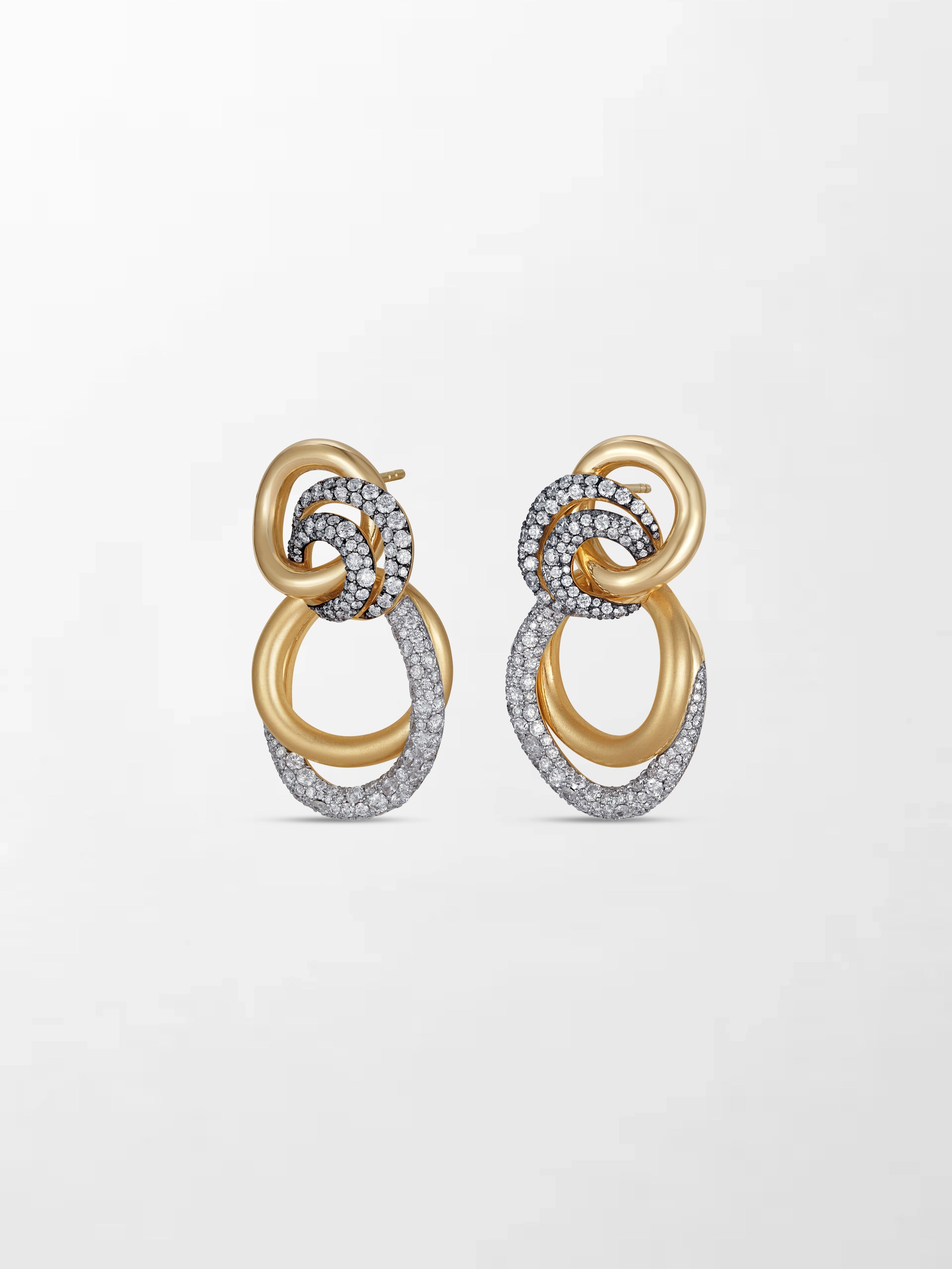 Diamond Trio Blaze Earrings