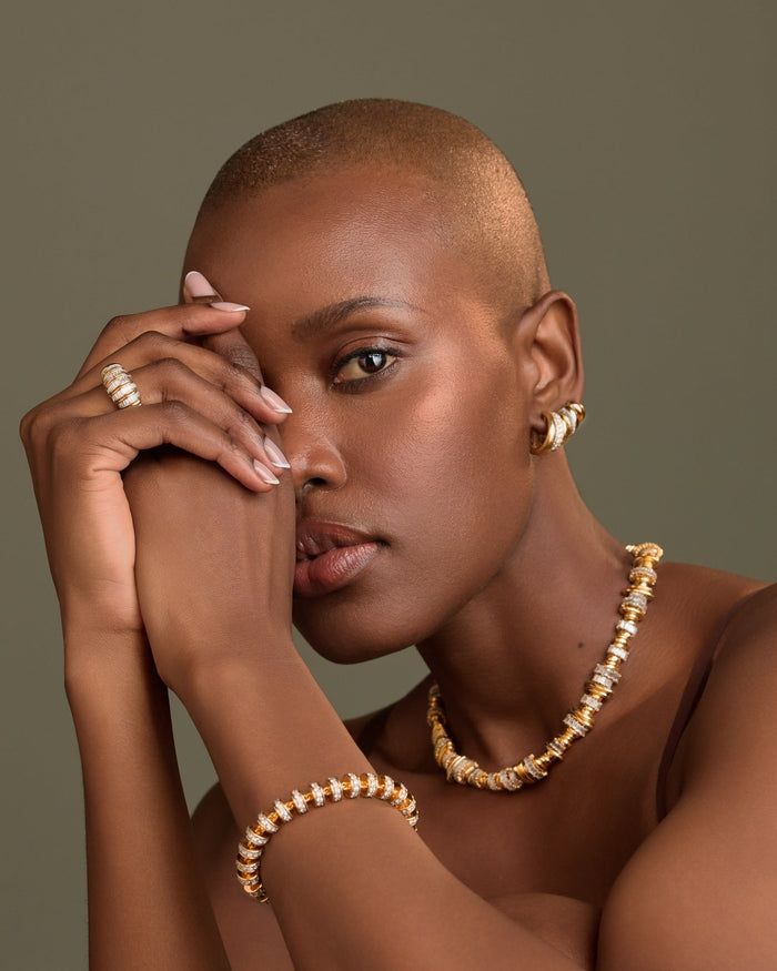 Rondelle Baguette Necklace