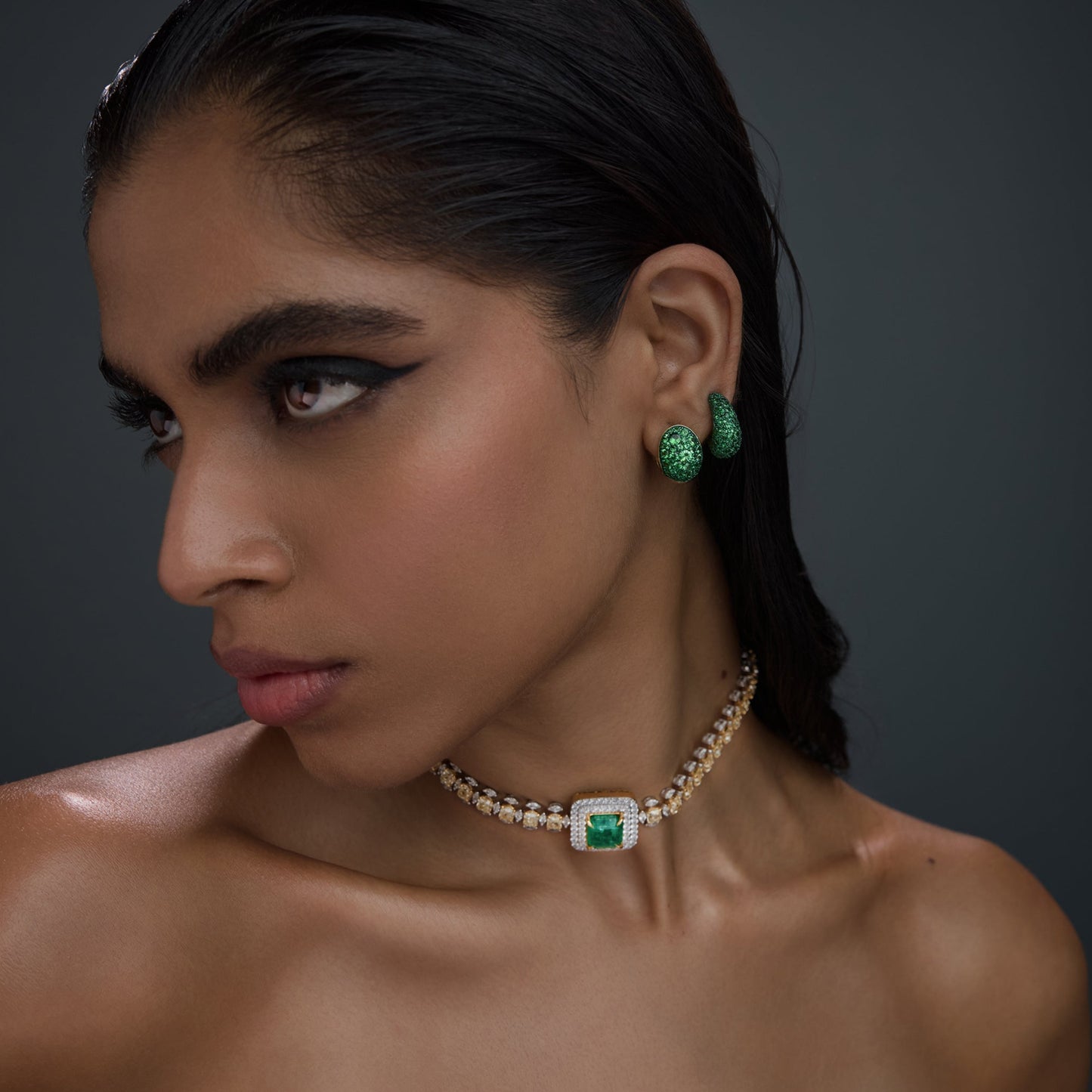 Tsavorite Plumptious Earring