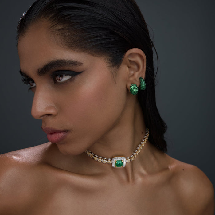 Tsavorite Plumptious Earring