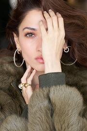 2 inch Split Bezel Double Hoop