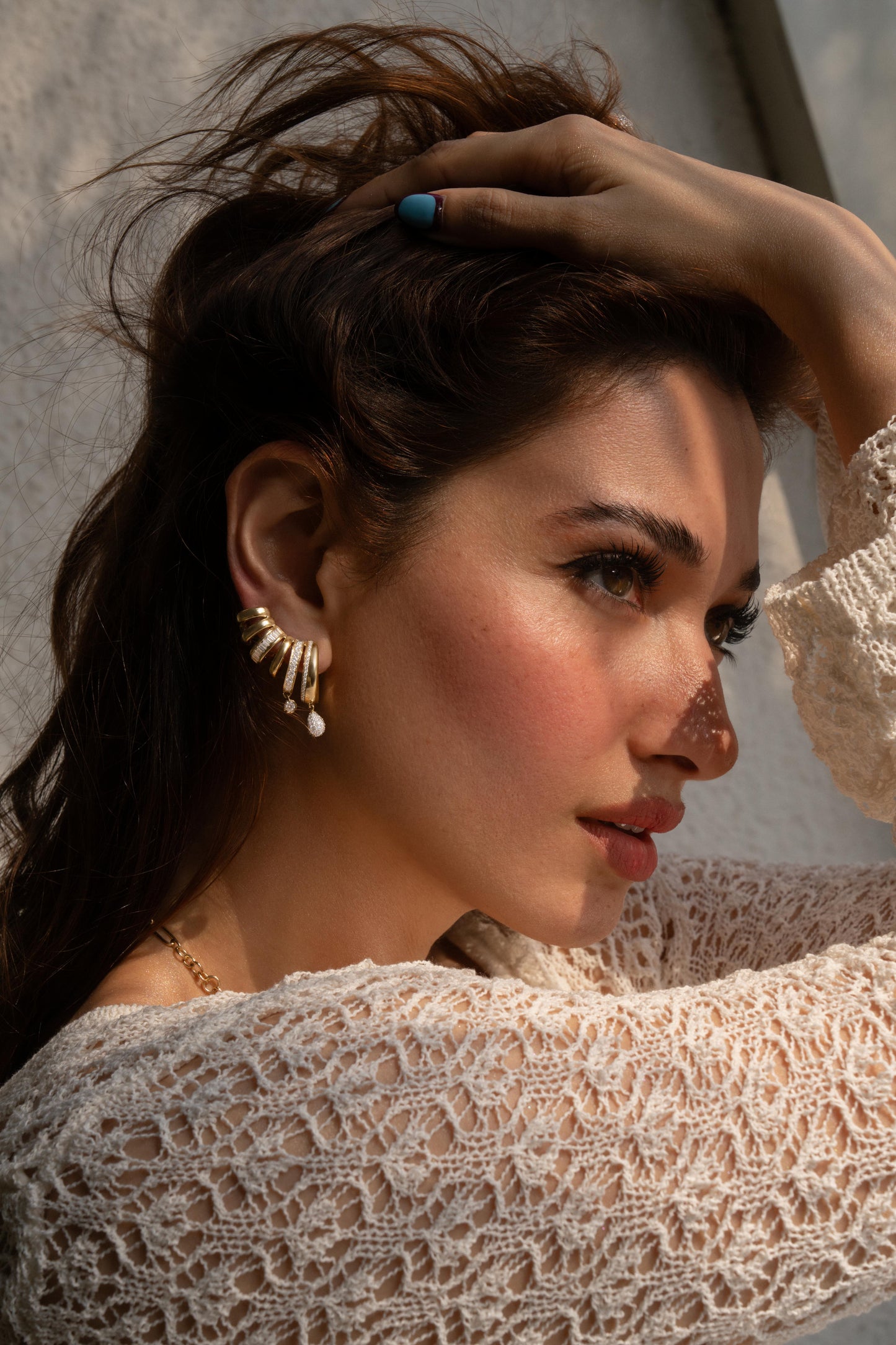 Drop Claw Climber Earring
