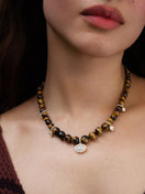 Tiger’s Eye Charm Necklace