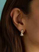 Snow Pavé Diamond Flick Earring