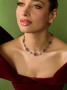 Black Rose Ruby Necklace