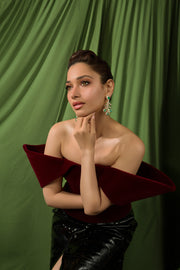 Emerald and Diamond Bloom Chandelier Earrings