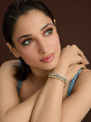 Snow Rondelle Stack Bracelet