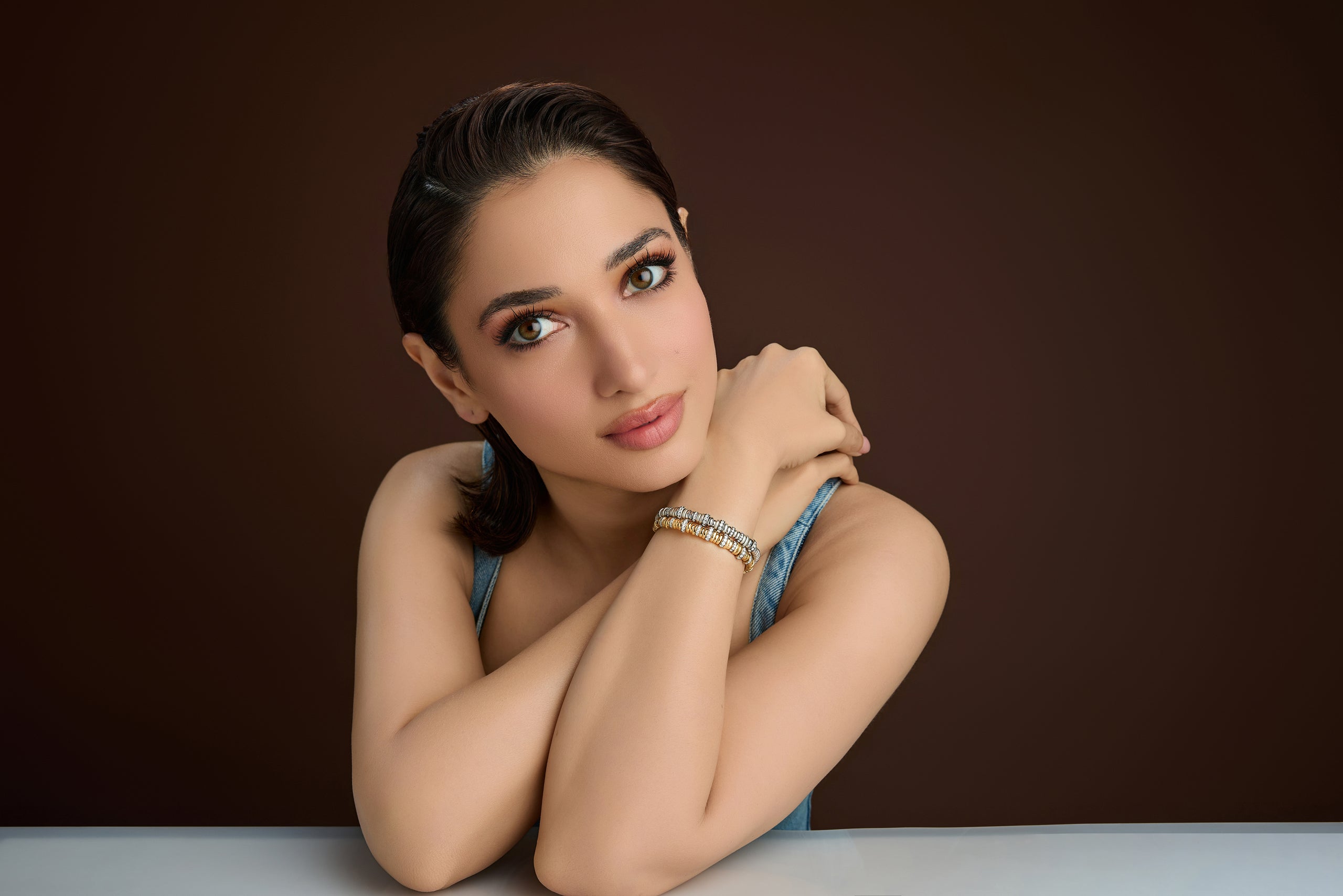 Gold Rondelle Bracelet