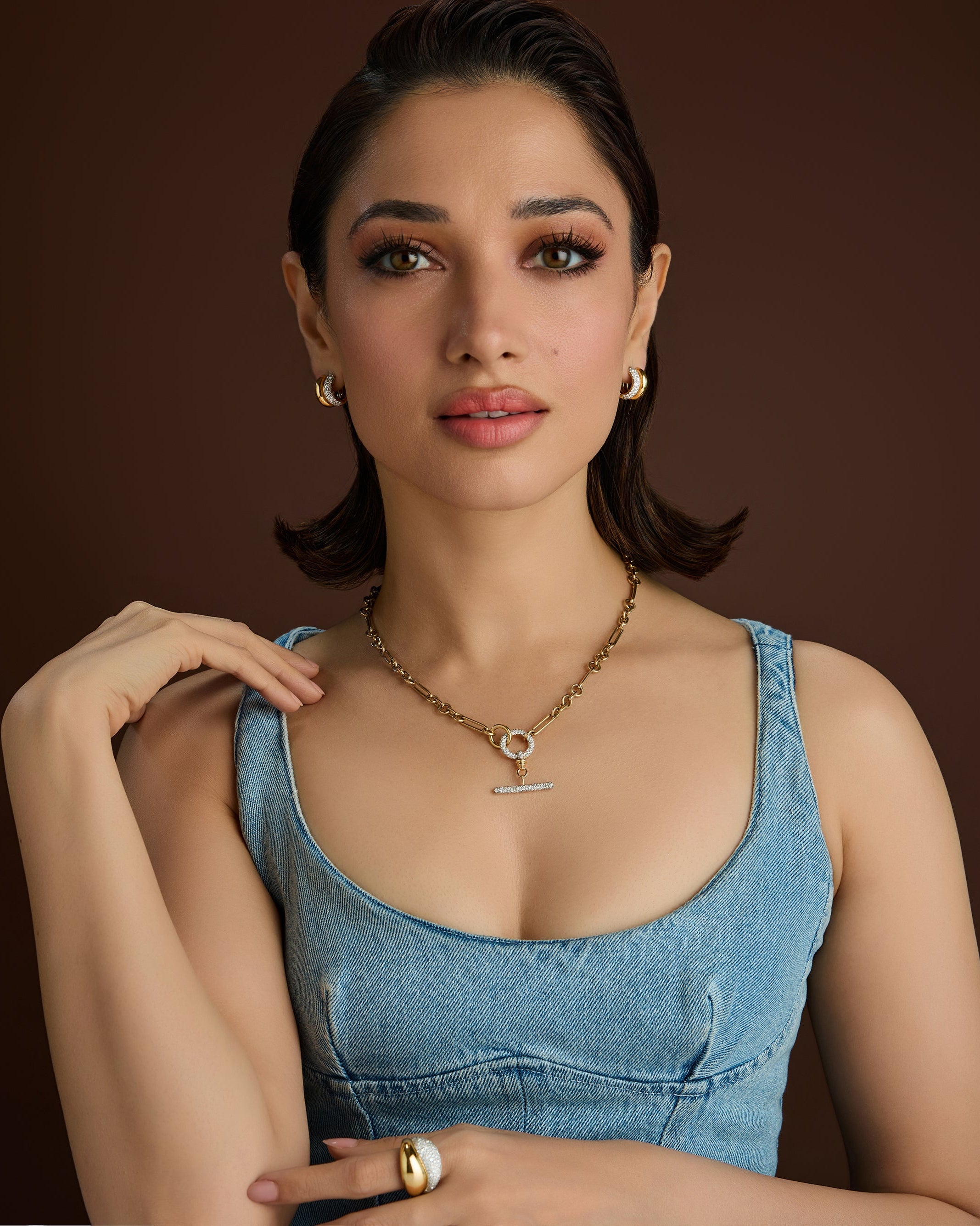 Snow Pavé Flick Ring