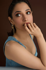 Diamond & Enamel Serpent Drop Earrings